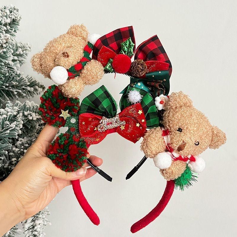 Reindeer Antlers Headband - ที่คาดผมเขากวางเรนเดียร์ 1 ชิ้น สำหรับงานปาร์ตี้คริสต์มาสและอีสเตอร์ ที่คาดผมเขากวางพร้อมกระดิ่ง ที่คาดผมหูเรนเดียร์น่ารัก