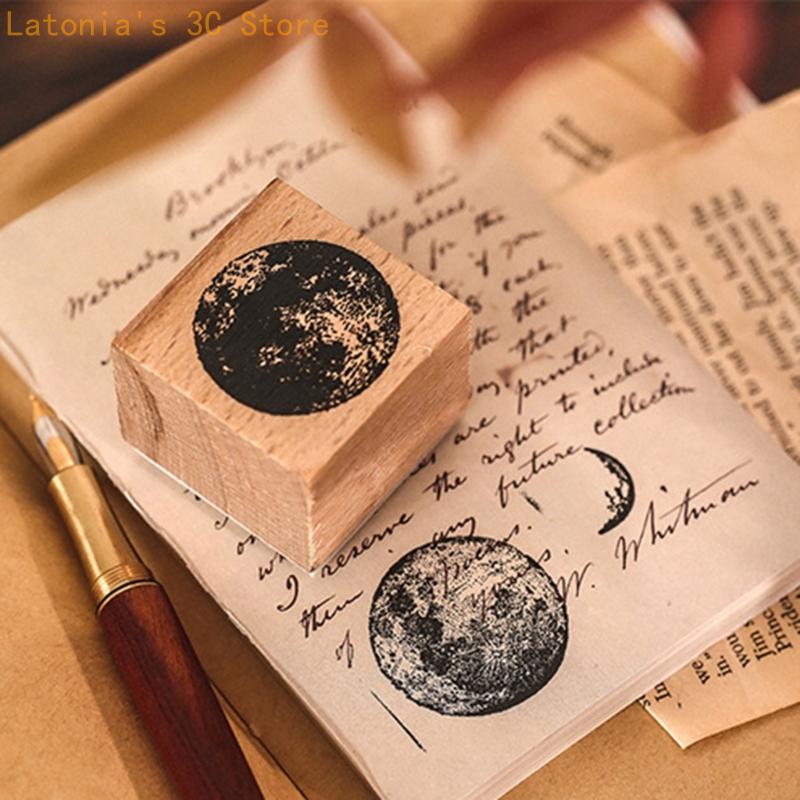 Gift Box Wrap Set - เครื่องมือหัตถกรรมกระดาษกดด้วยมือ 7 ชิ้นชุดซีลบล็อกไม้สำหรับวารสารการ์ดป้ายห่อและกระดาษตั้งโต๊ะใช้ทุกวัน X3UB