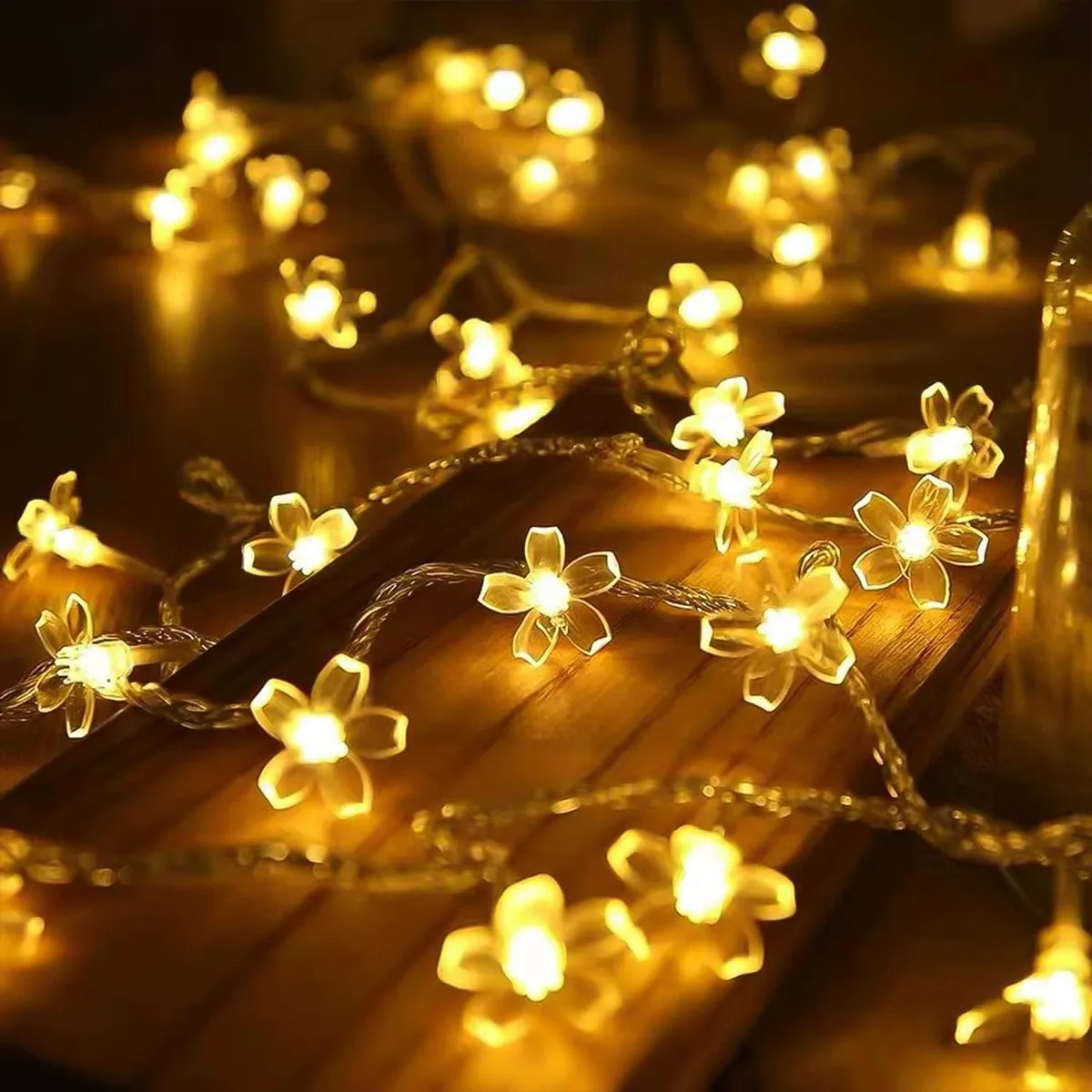 Led Fairy String Lights - 1PC ดอกไม้ไฟนางฟ้าแบตเตอรี่ดำเนินการไฟกันน้ำ 10/20/30/40 LED ไฟดอกซากุระสำหรับงานแต่งงานตกแต่ง
