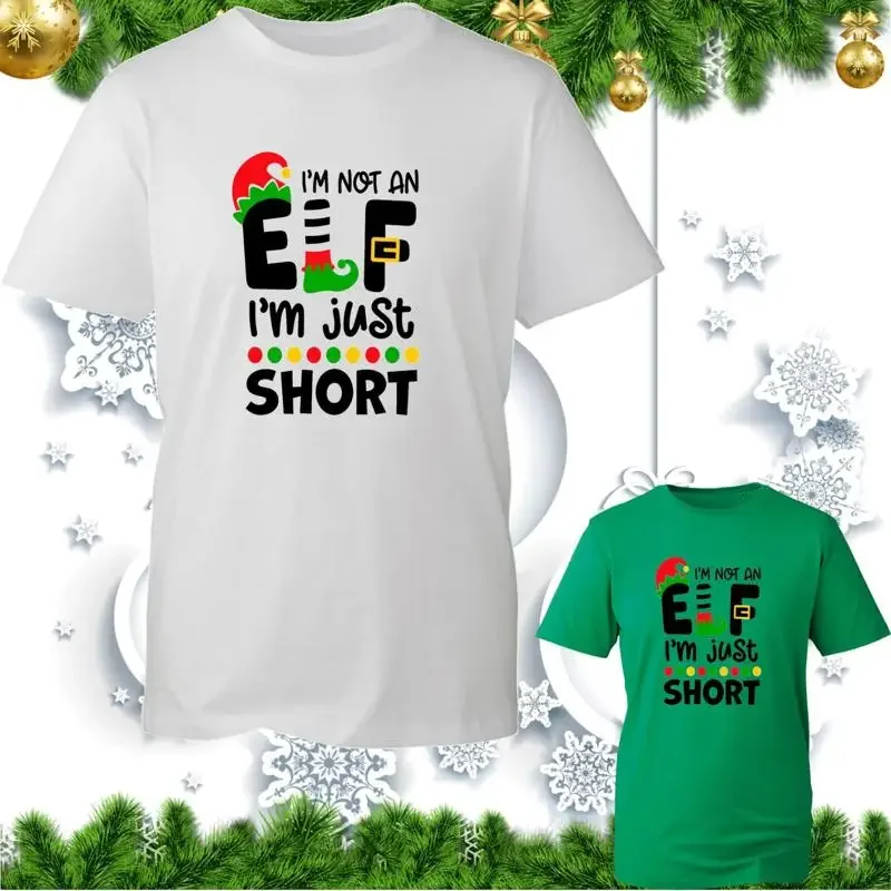Elf Costume Christmas - ฉันไม่ใช่เอลฟ์ แค่คนตัวเล็ก ชุดเสื้อยืดคริสต์มาส ของขวัญตลกๆ สำหรับเทศกาลคริสต์มาส