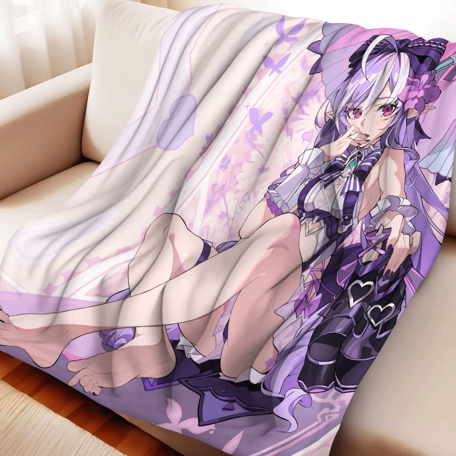 Christmas Throw Blanket - ผ้าห่มลายการ์ตูน Zenless Zone Zero ผ้าห่มนุ่มสบายสำหรับเด็ก ผ้าห่มสำหรับมื้อกลางวัน
