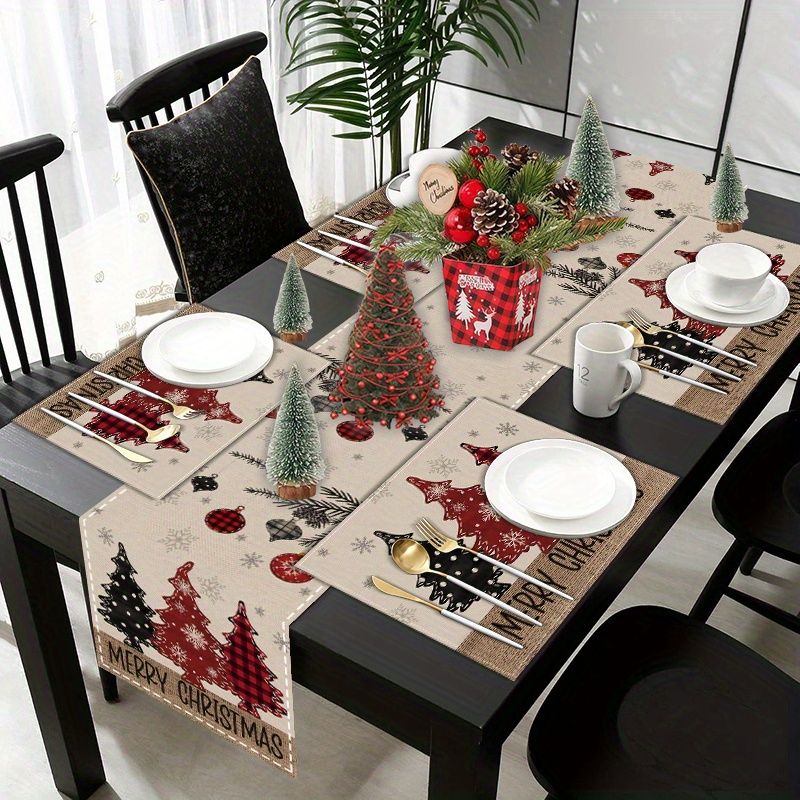 ชุดผ้ารองโต๊ะคริสต์มาสสไตล์อเม - Christmas Table Runner บทวิจารณ์และราคา