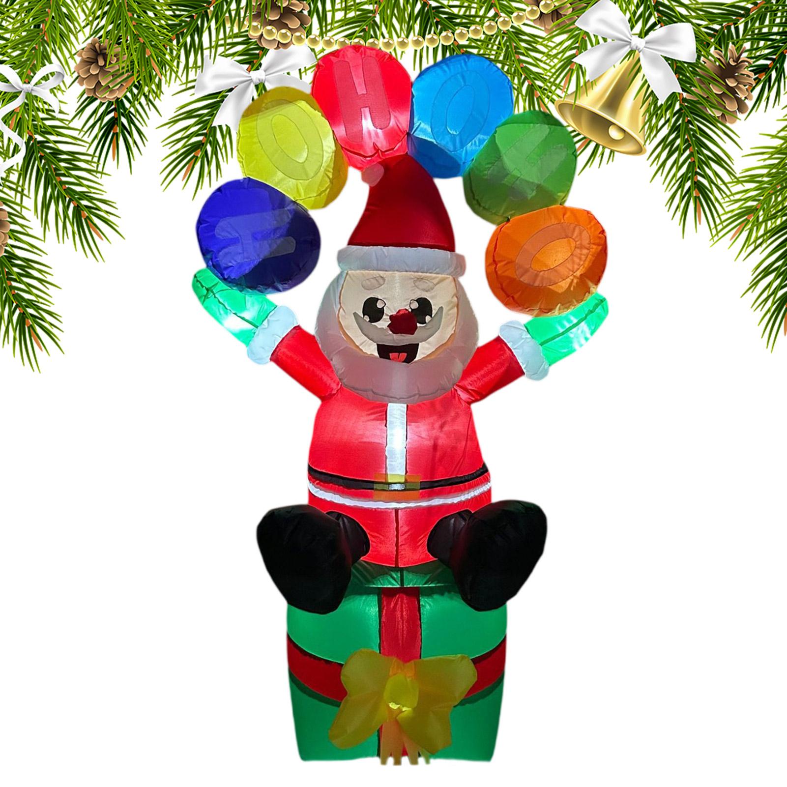 ซานต้าเป่าลมตกแต่งพร้อมไฟ LED  - Christmas Lights Outdoor บทวิจารณ์และราคา