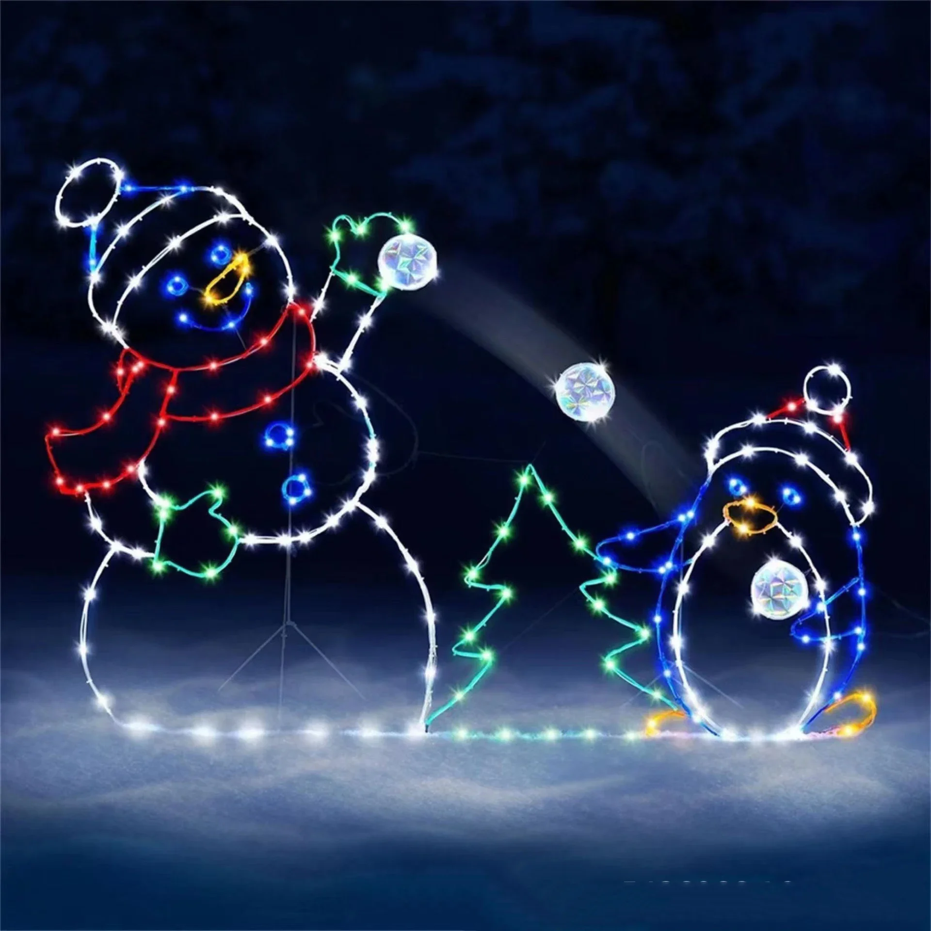 ไฟประดับลูกโลกหิมะเคลื่อนไหว L - Christmas Lights Outdoor บทวิจารณ์และราคา