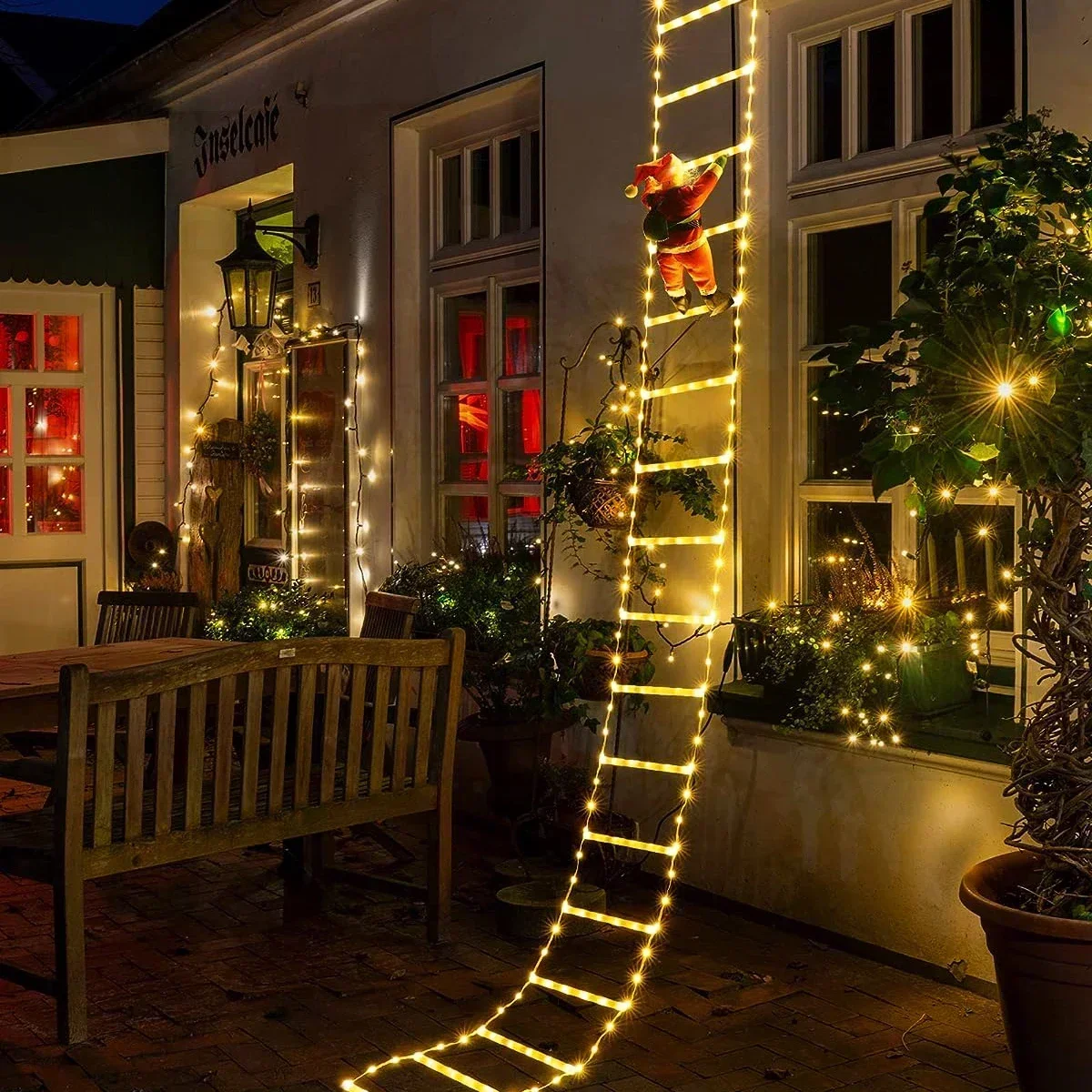 ไฟ LED บันไดสำหรับสายตกแต่งคริ - Christmas Lights Outdoor บทวิจารณ์และราคา