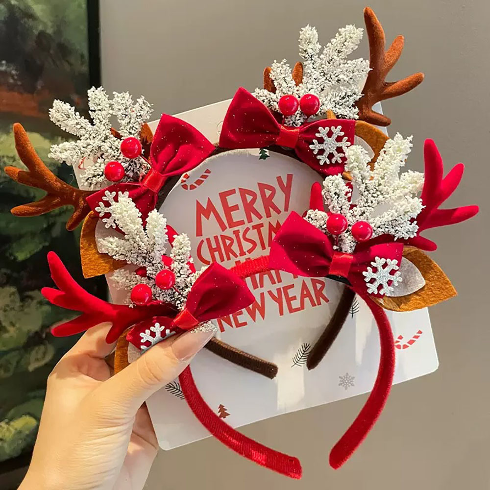 เครื่องประดับผมน่ารัก เป็นมิตร - Reindeer Antlers Headband บทวิจารณ์และราคา