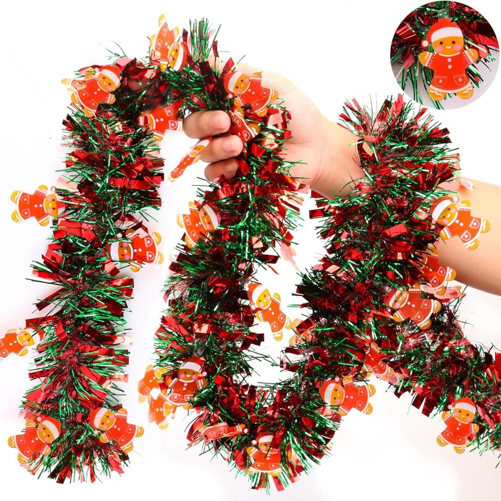 พวงมาลัยประดับคริสต์มาสสีแดงเข - Tinsel Garland Decoration บทวิจารณ์และราคา
