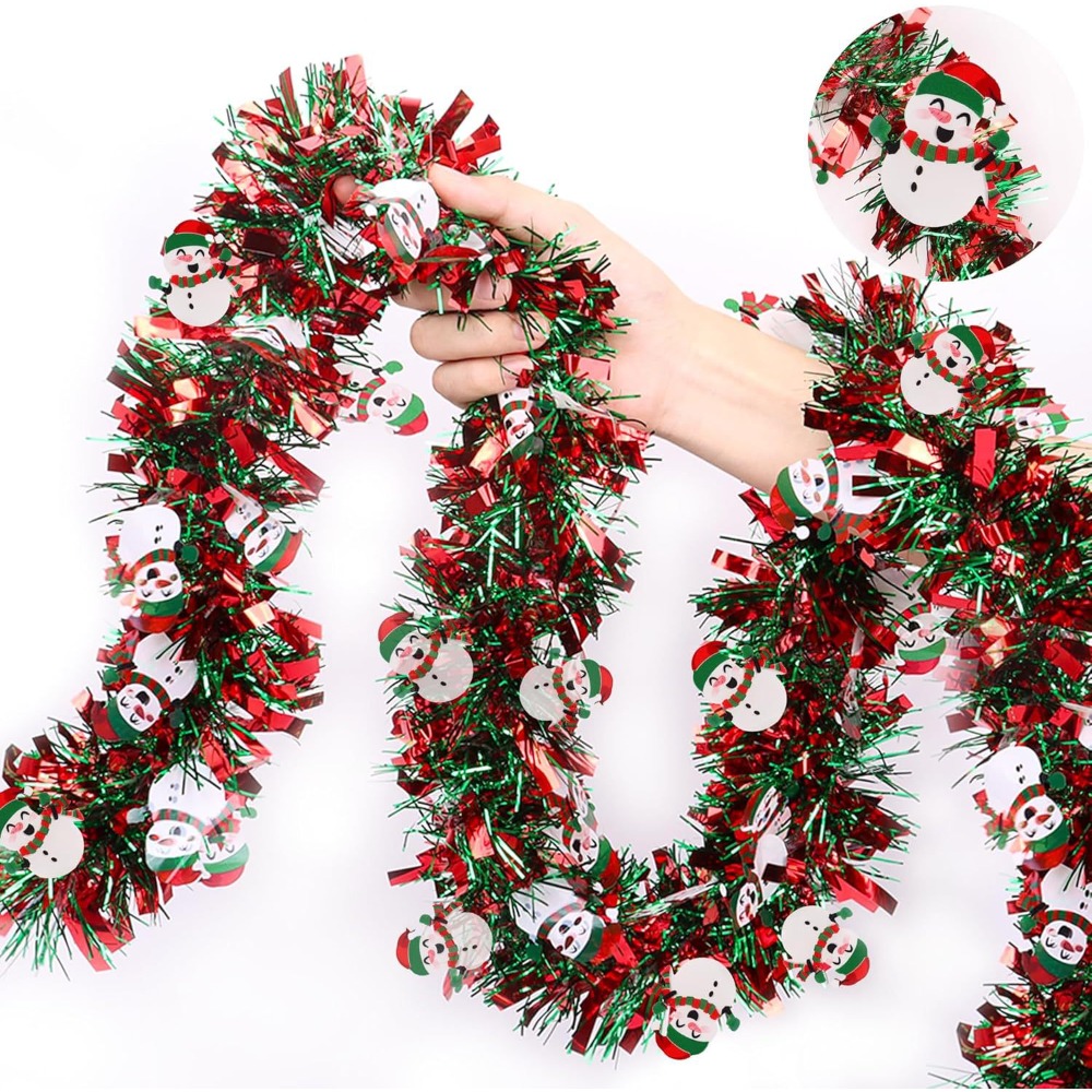 พวงมาลัยประดับคริสต์มาสสีแดงเข - Tinsel Garland Decoration บทวิจารณ์และราคา
