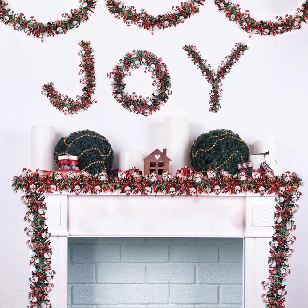 พวงมาลัยประดับคริสต์มาสสีแดงเข - Tinsel Garland Decoration บทวิจารณ์และราคา