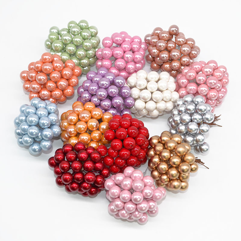 100/200pcs เพิร์ลเกสร MINI ปลอ - Christmas Wreath Fake บทวิจารณ์และราคา