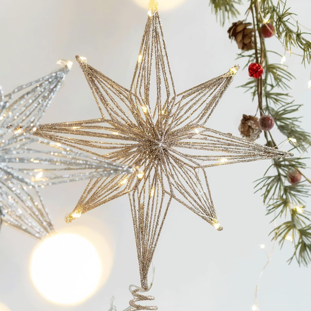 ไฟประดับต้นคริสต์มาสรูปดาว LED - Star Tree Topper บทวิจารณ์และราคา