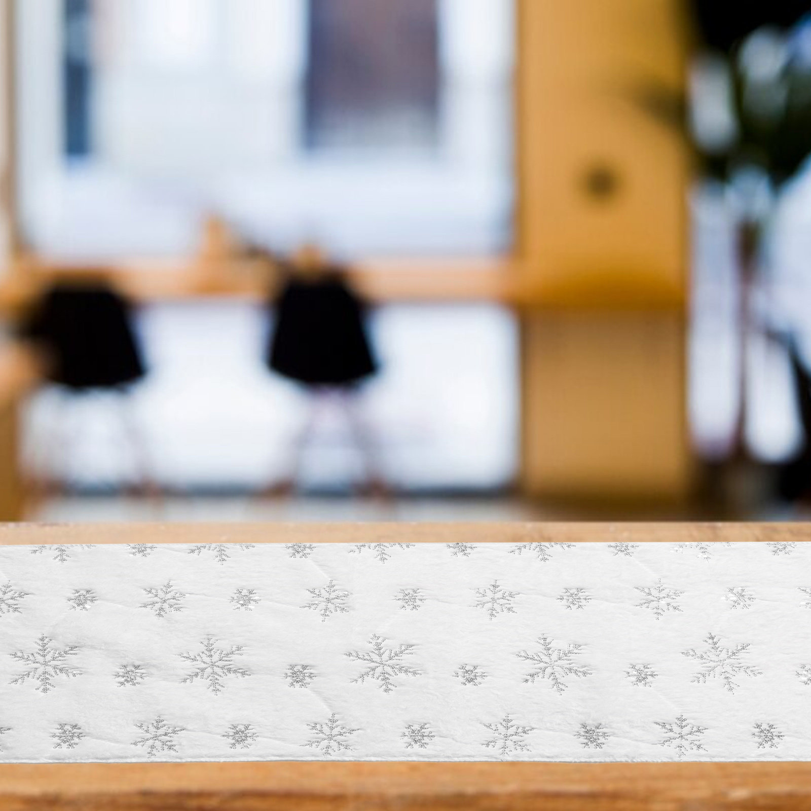 ผ้าปูโต๊ะลายเกล็ดหิมะประดับเลื - Christmas Table Runner บทวิจารณ์และราคา