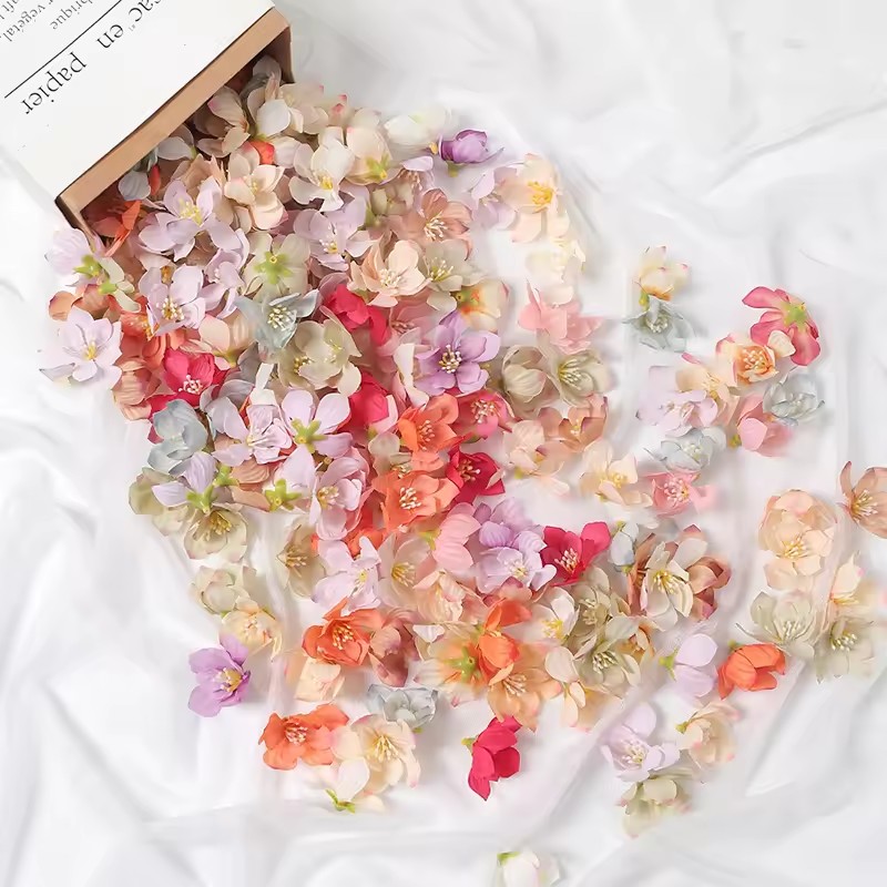50 ชิ้น 5 เซนติเมตรประดิษฐ์ดอก - Christmas Wreath Fake บทวิจารณ์และราคา