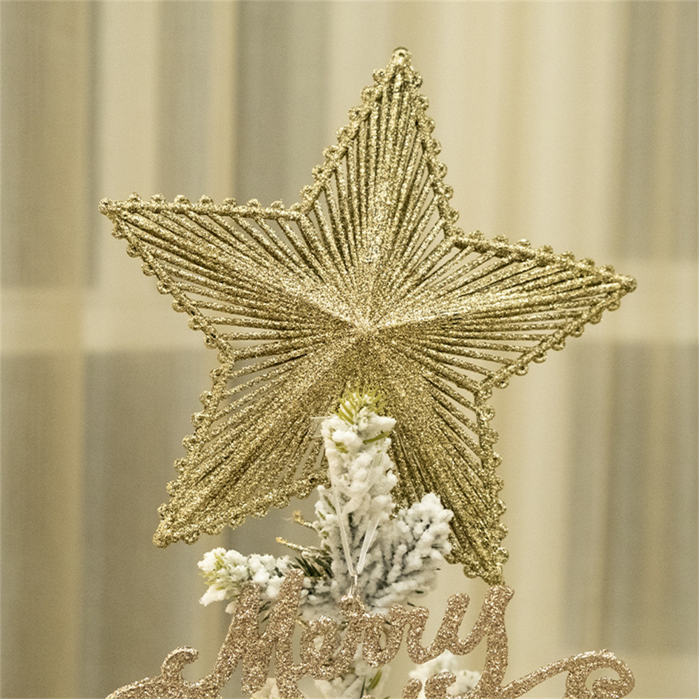 Golden Christmas Tree Toppers  - Star Tree Topper บทวิจารณ์และราคา