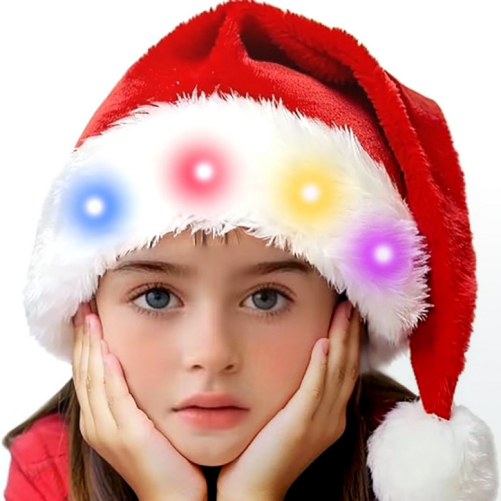 หมวกซานต้าเรืองแสงสีแดงเขียว ท - Santa Hat Plush บทวิจารณ์และราคา