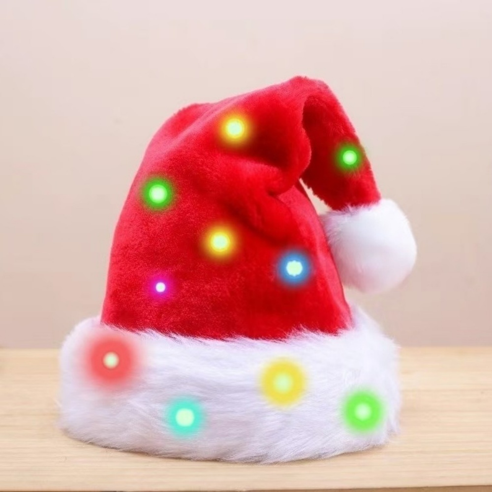 หมวกซานต้าเรืองแสงสีแดงเขียว ท - Santa Hat Plush บทวิจารณ์และราคา