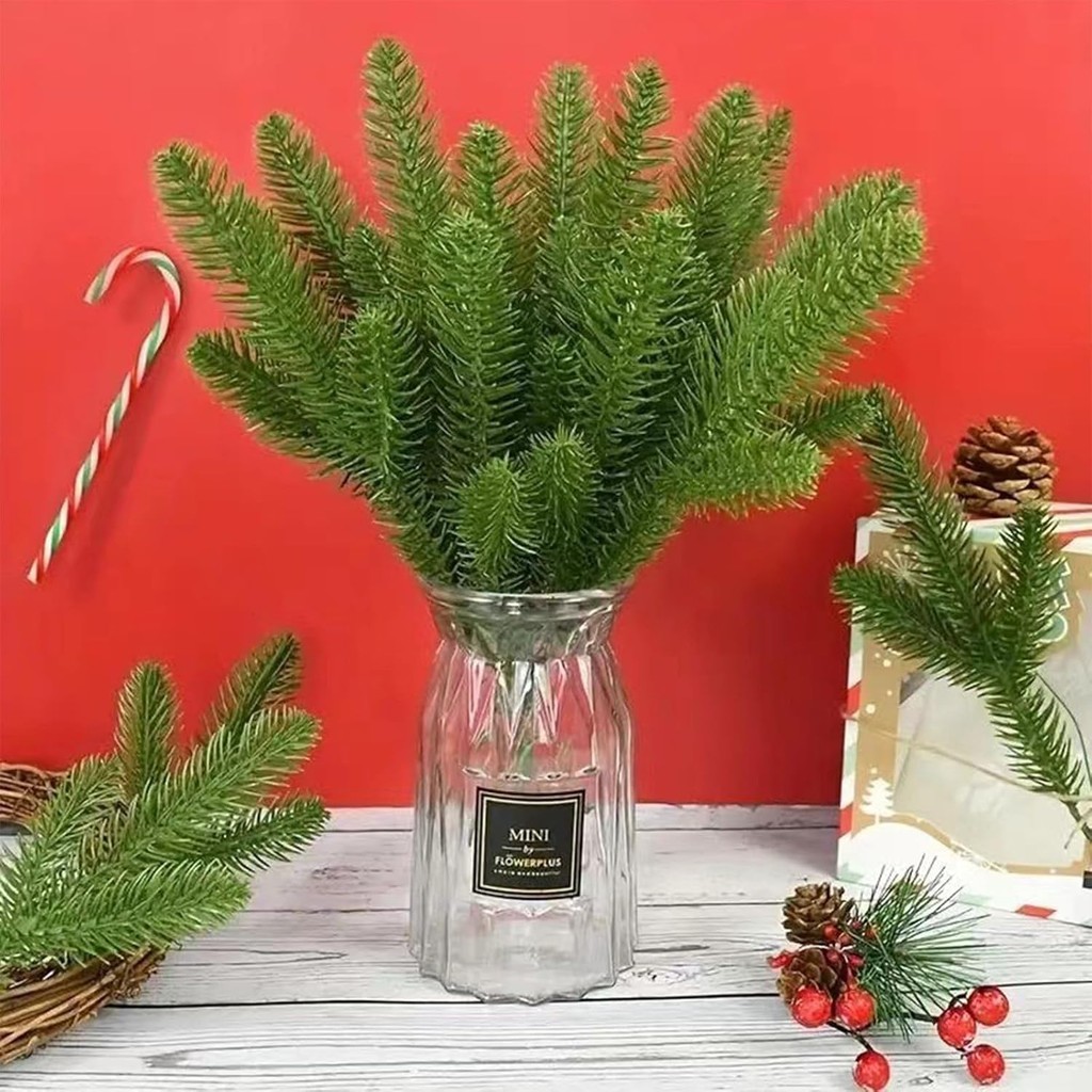 กิ่งสนประดิษฐ์สีเขียว 20 ชิ้น  - Christmas Tree Artificial บทวิจารณ์และราคา