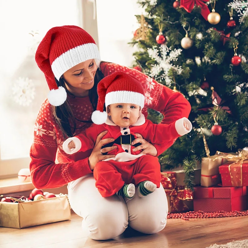 หมวกคริสต์มาสสีแดง1ชิ้นสำหรับเ - Santa Hat Plush บทวิจารณ์และราคา