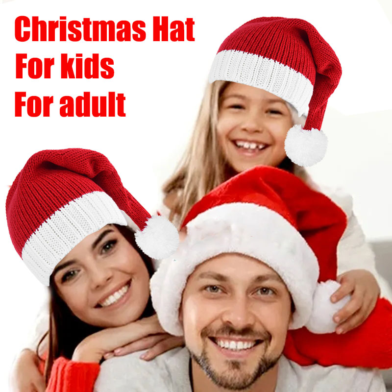 หมวกคริสต์มาสสีแดง1ชิ้นสำหรับเ - Santa Hat Plush บทวิจารณ์และราคา
