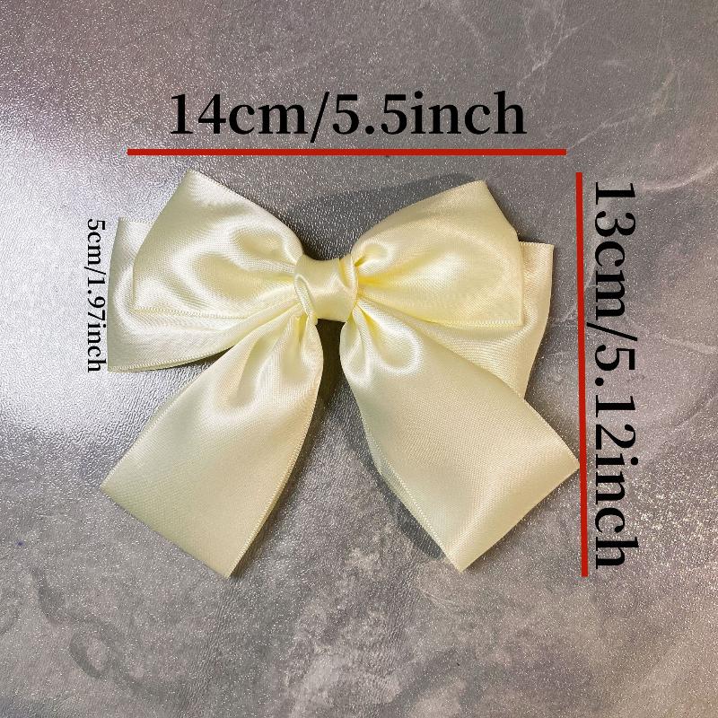 กิ๊บติดผมริบบิ้นโบว์สีพื้นแบบใ - Ribbon Bow Gift บทวิจารณ์และราคา