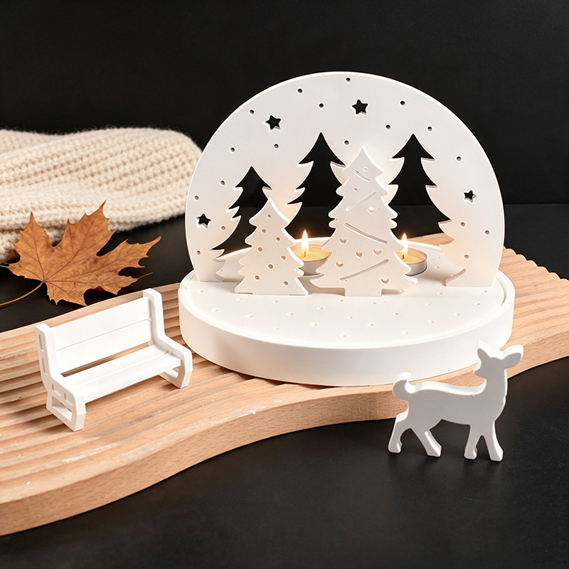 แม่พิมพ์ซิลิโคนสำหรับทำเชิงเที - Holiday Candle Set บทวิจารณ์และราคา