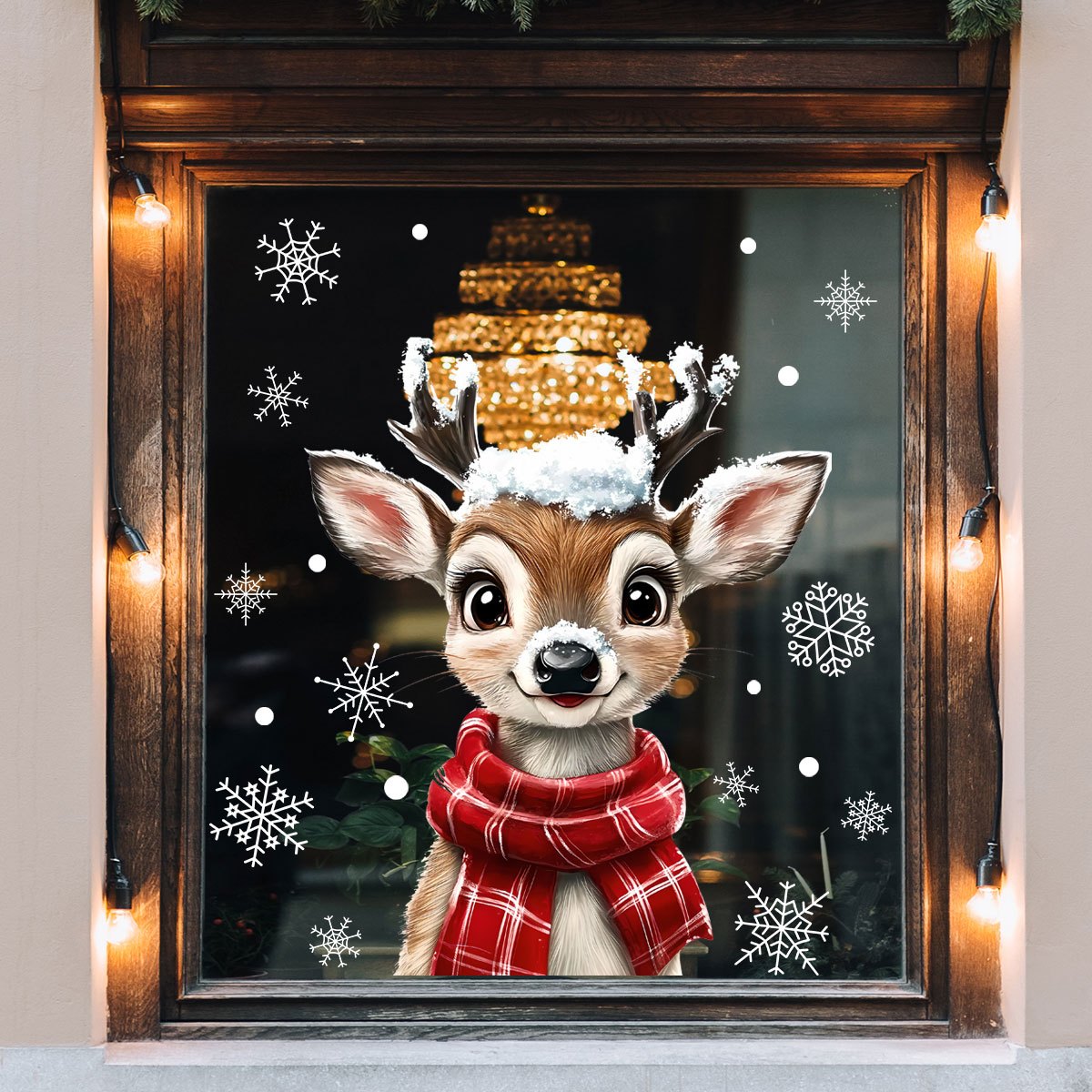 สติ๊กเกอร์ติดกระจกแบบคงที่ลายค - Snowflake Window Decal บทวิจารณ์และราคา