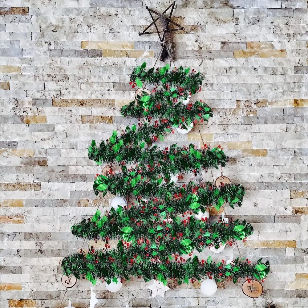 พวงมาลัยคริสต์มาสแบบใช้ซ้ำได้  - Tinsel Garland Decoration บทวิจารณ์และราคา