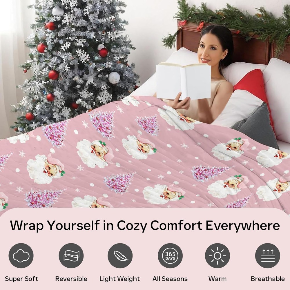 Soft Plush ผ้าห่มคริสต์มาส,น่า - Christmas Throw Blanket บทวิจารณ์และราคา