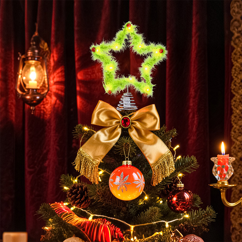 ตุ๊กตาดาวห้าแฉกแบบบิดได้ ตุ๊กต - Star Tree Topper บทวิจารณ์และราคา