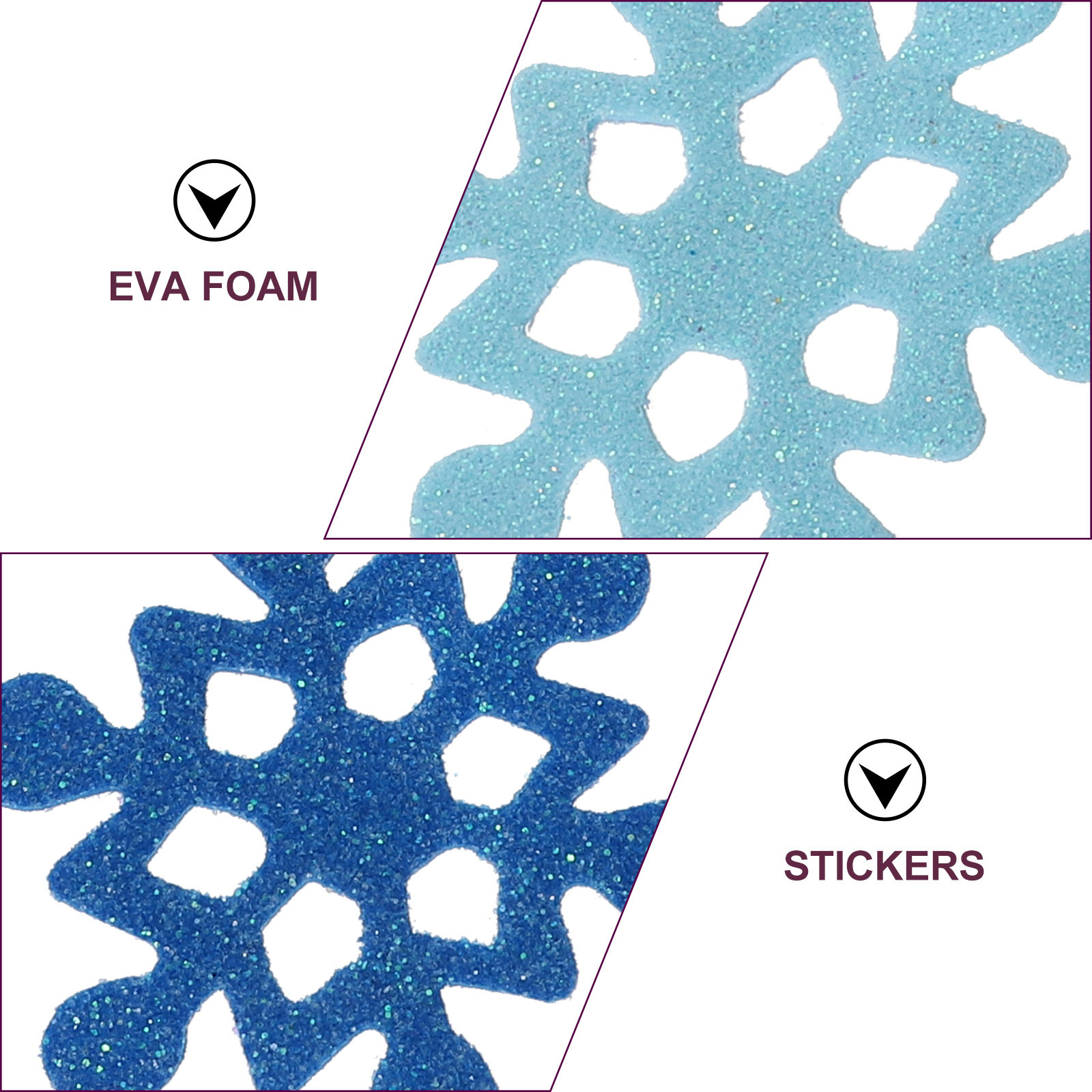 สติกเกอร์โฟมลายเกล็ดหิมะ กลิตเ - Snowflake Window Decal บทวิจารณ์และราคา