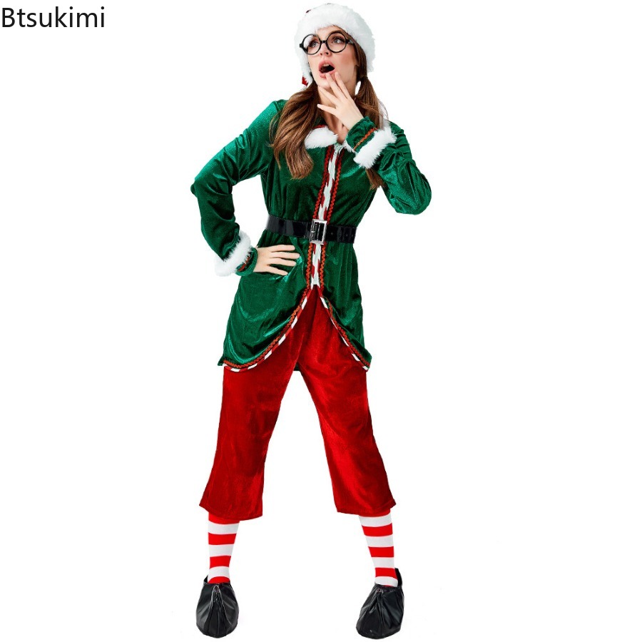 ชุดคอสเพลย์ซานตาคลอส ชุดเอลฟ์ค - Elf Costume Christmas บทวิจารณ์และราคา