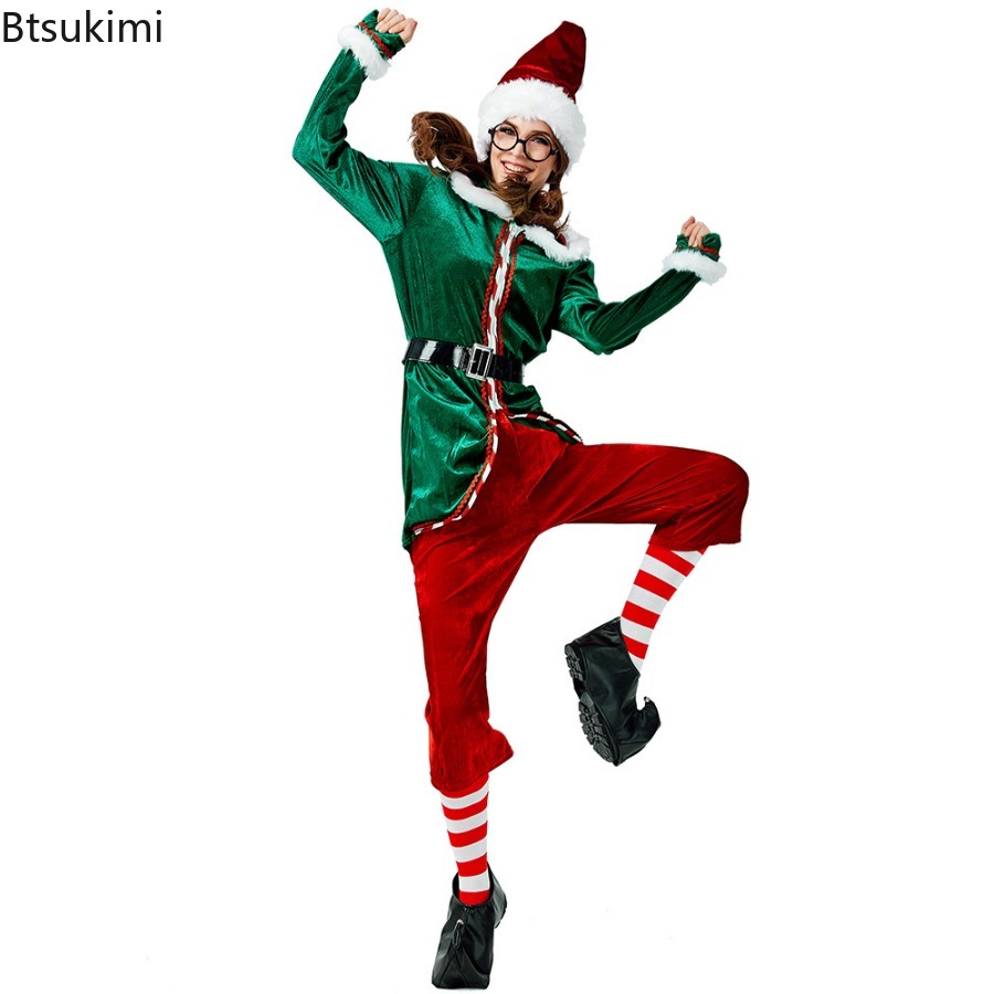 ชุดคอสเพลย์ซานตาคลอส ชุดเอลฟ์ค - Elf Costume Christmas บทวิจารณ์และราคา