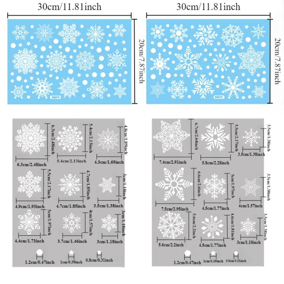 สติ๊กเกอร์ติดหน้าต่างลายเกล็ดห - Snowflake Window Decal บทวิจารณ์และราคา