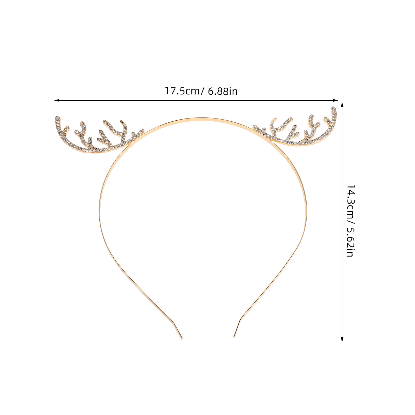 ที่คาดผมเขากวางประดับเพชรเทียม - Reindeer Antlers Headband บทวิจารณ์และราคา