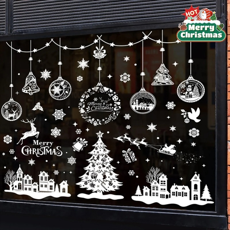 สติกเกอร์ติดหน้าต่างลายระฆังคร - Snowflake Window Decal บทวิจารณ์และราคา