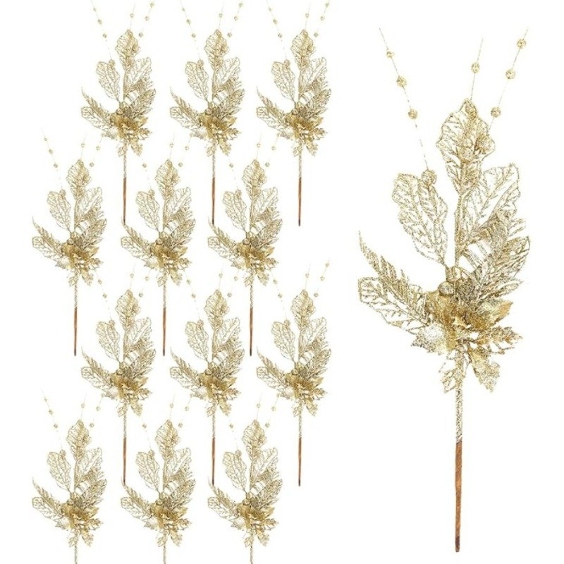 ดอกไม้ประดิษฐ์กลิตเตอร์ ช่อดอก - Christmas Wreath Fake บทวิจารณ์และราคา
