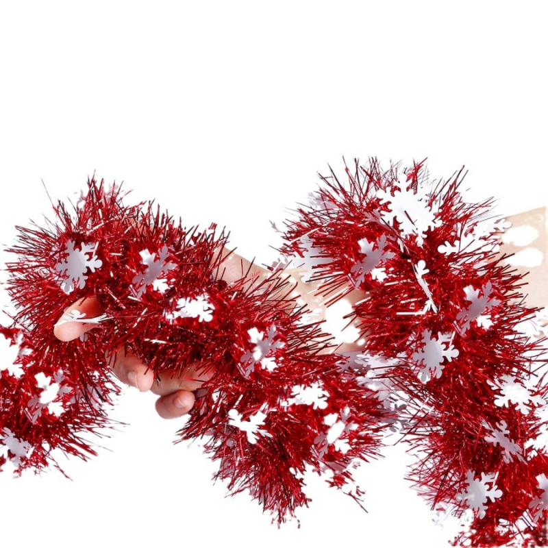 ริบบิ้นตกแต่งคริสต์มาส 1 ชิ้น  - Tinsel Garland Decoration บทวิจารณ์และราคา