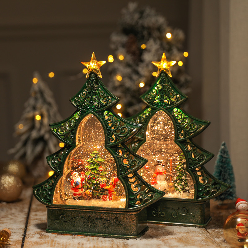 กล่องดนตรีลูกโลกหิมะตกพร้อมต้น - Snow Globe Musical บทวิจารณ์และราคา