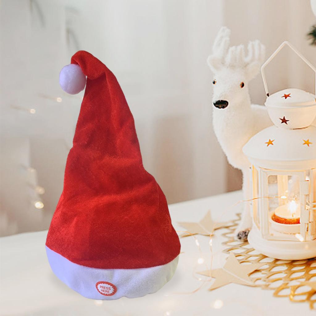 หมวกคริสต์มาสสำหรับผู้ใหญ่รูปช - Santa Hat Plush บทวิจารณ์และราคา