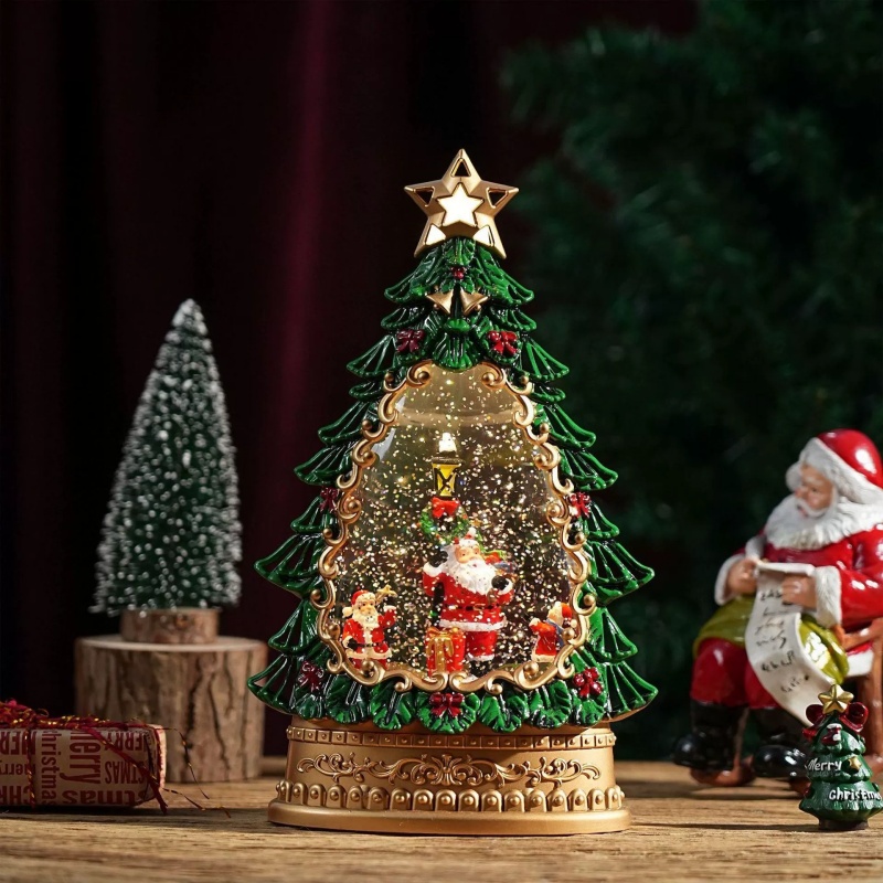 กล่องดนตรีลูกโลกหิมะ ตกแต่งต้น - Snow Globe Musical บทวิจารณ์และราคา