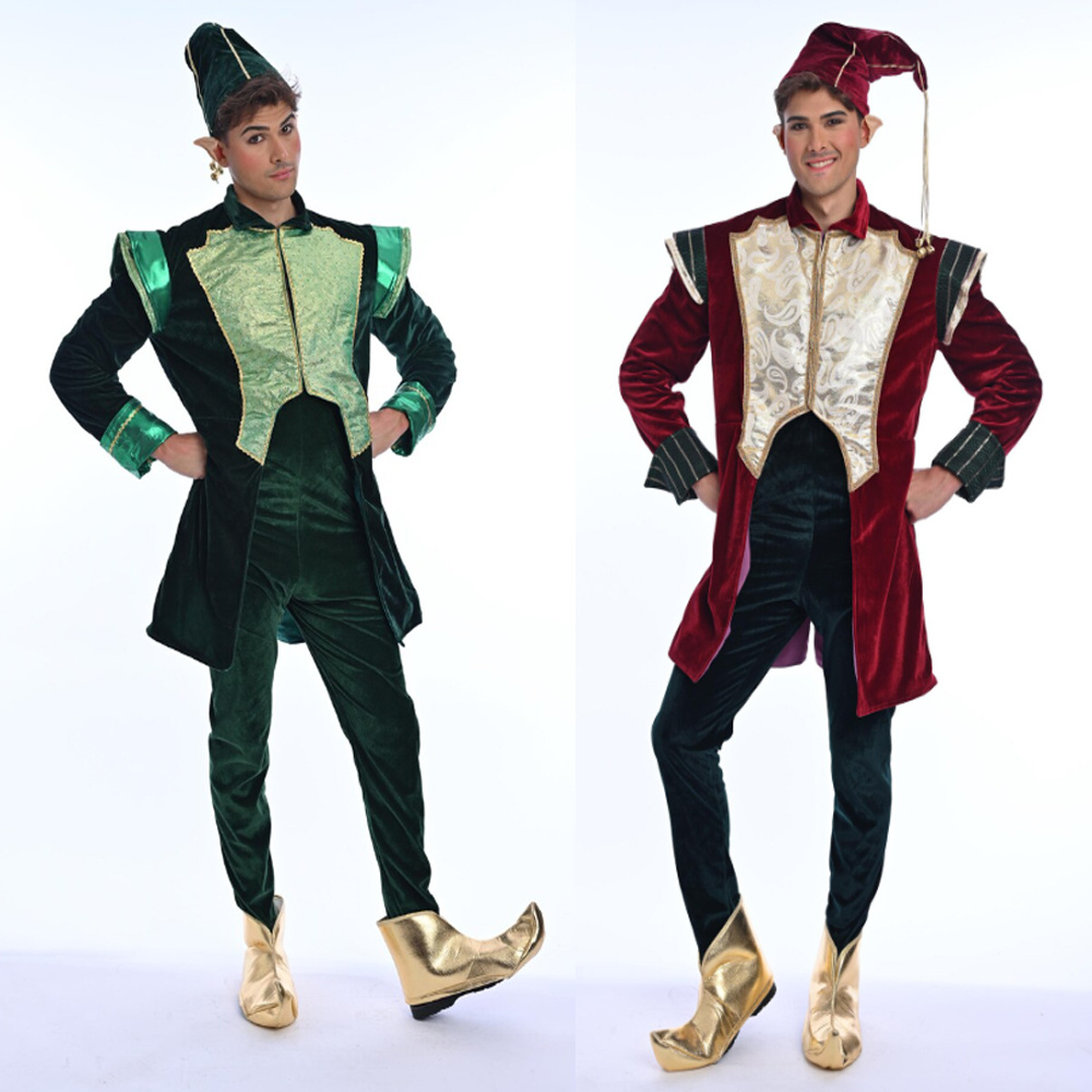 ชุดคอสตูมเอลฟ์ซานตาคลอสผ้ากำมะ - Elf Costume Christmas บทวิจารณ์และราคา