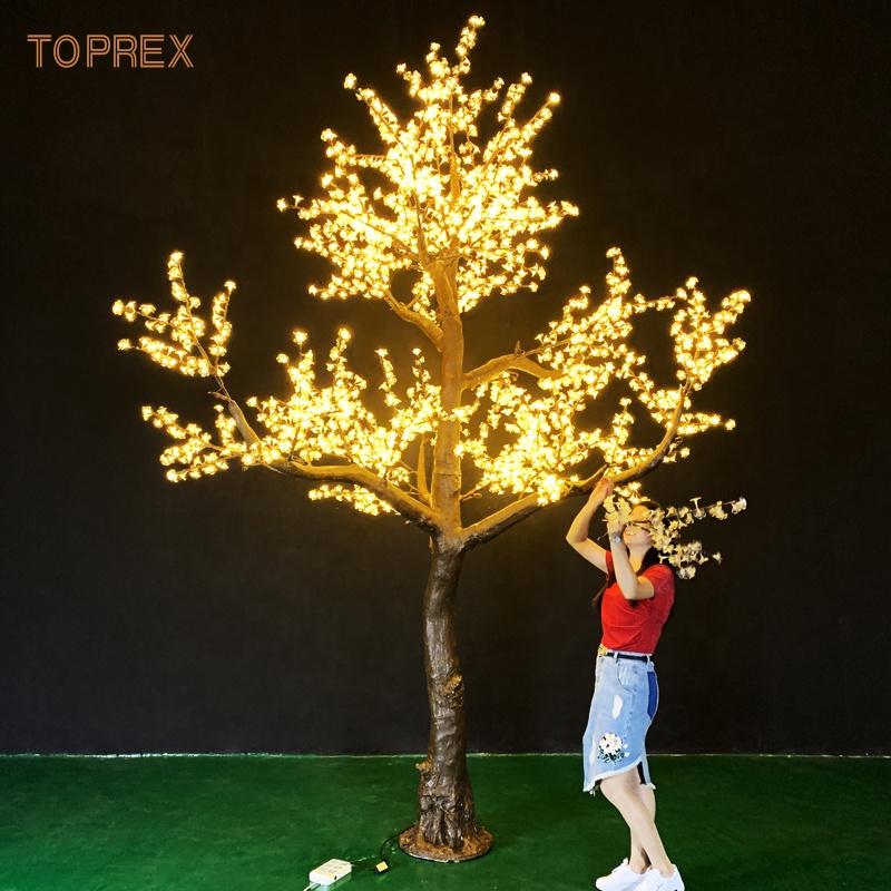 ต้นซากุระ LED RGB กันน้ำ ตกแต่ - Christmas Tree Artificial บทวิจารณ์และราคา