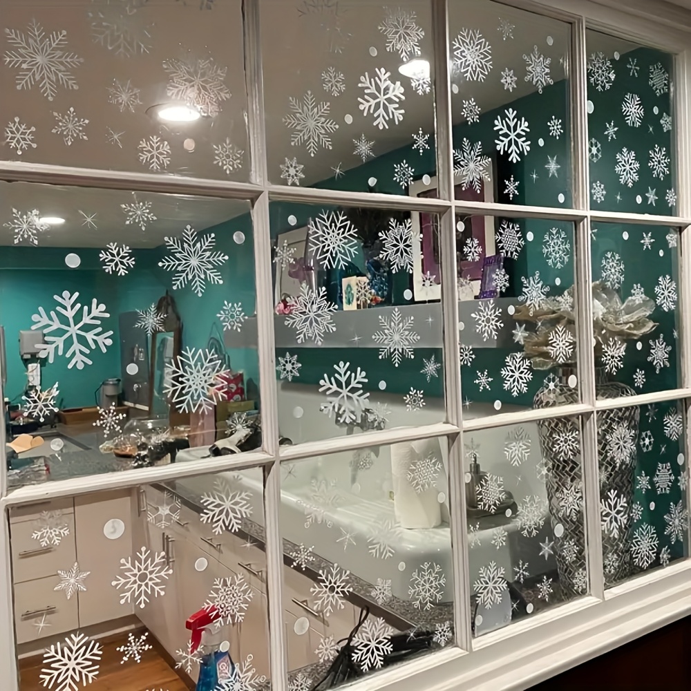 สติกเกอร์ลายเกล็ดหิมะฤดูหนาว 1 - Snowflake Window Decal บทวิจารณ์และราคา