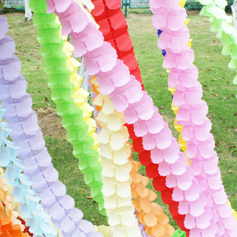 พวงมาลัยกระดาษรูปใบโคลเวอร์สี่ - Tinsel Garland Decoration บทวิจารณ์และราคา