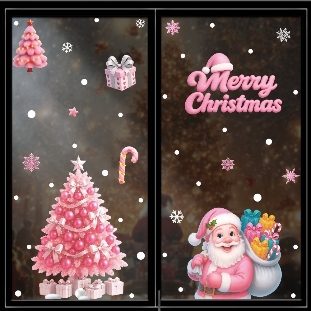 สติกเกอร์ติดหน้าต่าง PVC แบบลอ - Snowflake Window Decal บทวิจารณ์และราคา