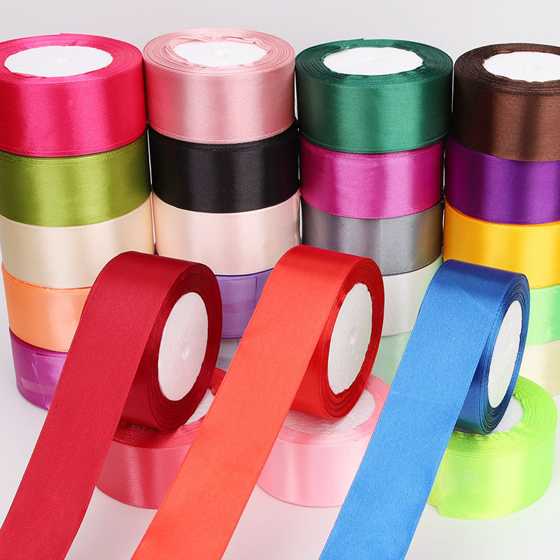 1 ม้วนริบบิ้นผ้าซาติน 4 ซม. 25 - Ribbon Bow Gift บทวิจารณ์และราคา