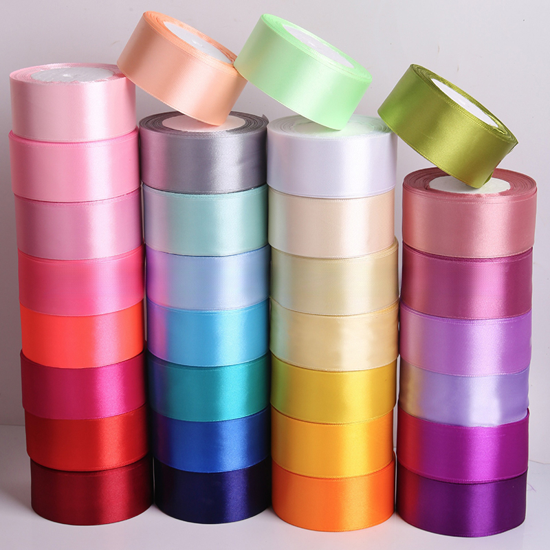 1 ม้วนริบบิ้นผ้าซาติน 4 ซม. 25 - Ribbon Bow Gift บทวิจารณ์และราคา
