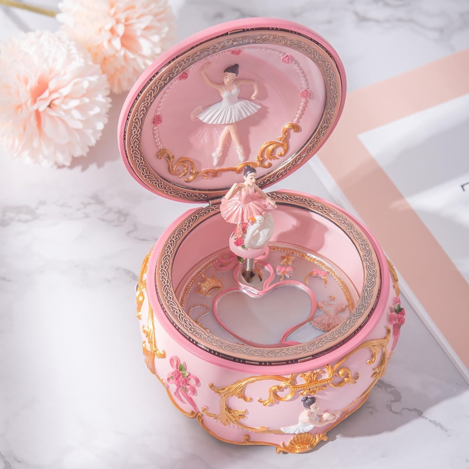 กล่องดนตรีนักบัลเล่ต์หมุนได้พร - Snow Globe Musical บทวิจารณ์และราคา