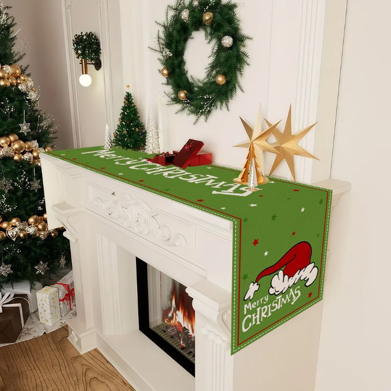 VIKAMA ชุดแผ่นรองจานลายการ์ตูน - Christmas Table Runner บทวิจารณ์และราคา