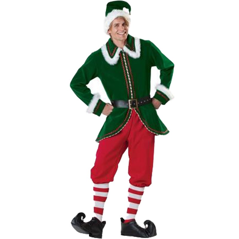 ชุดซานตาคลอสสำหรับผู้หญิงผู้ชา - Elf Costume Christmas บทวิจารณ์และราคา